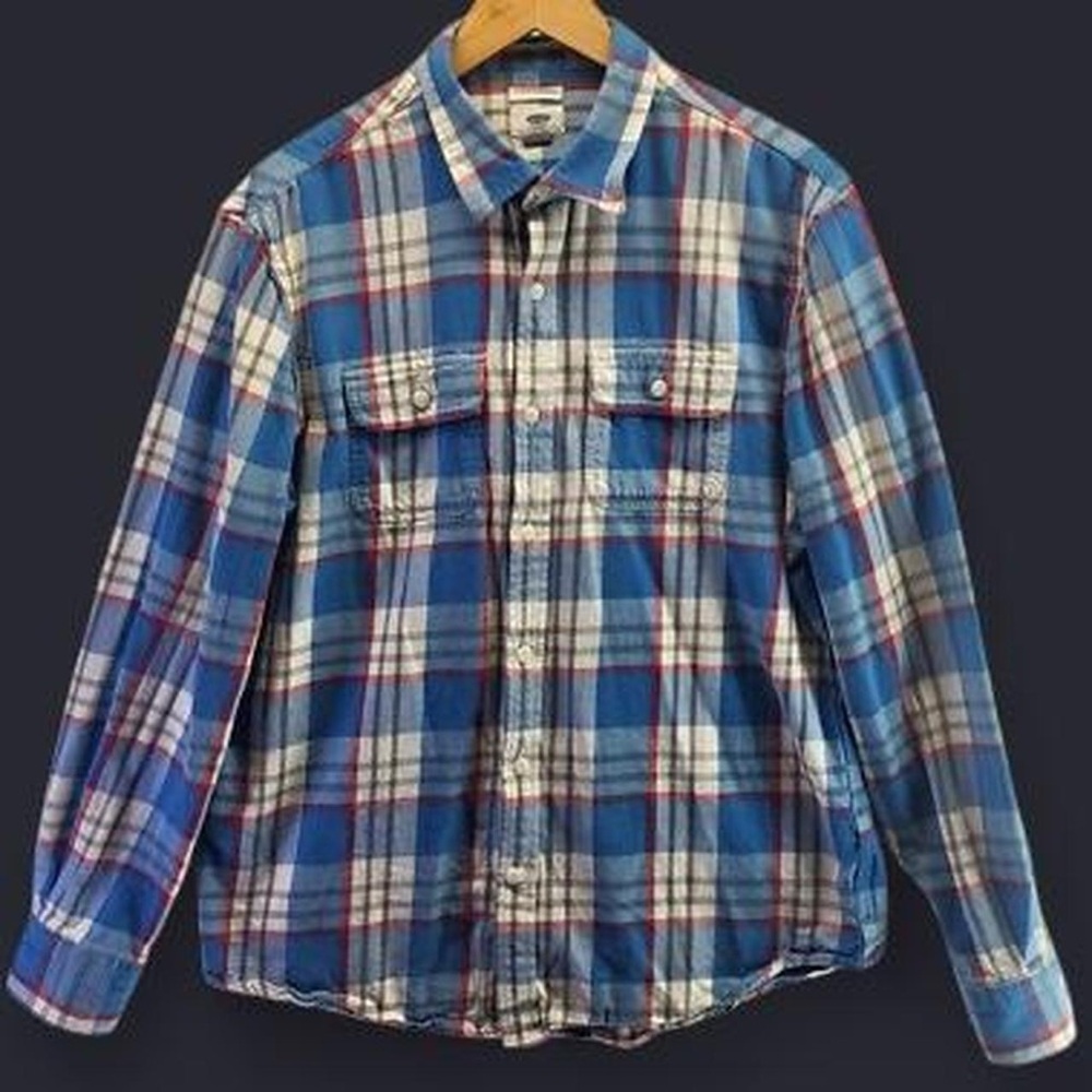 Old Navy Plaid Flannel Workwear Shirt